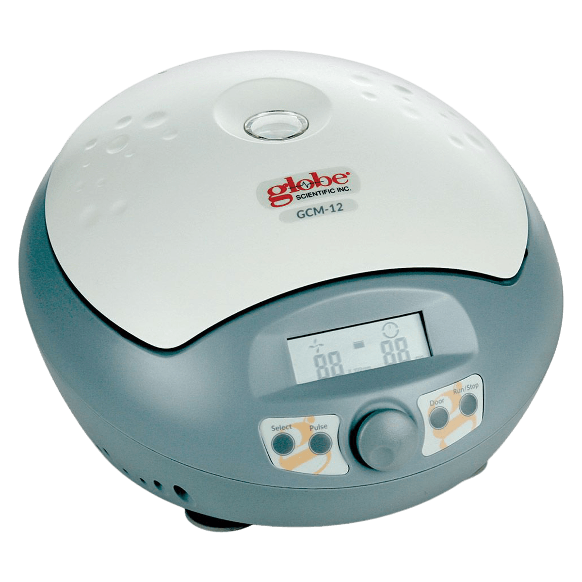 Globe Scientific High Speed Microcentrifuge, 12-Place, 500-15000 rpm, for 1.5/2 mL Tubes, 120-240V, 50/60Hz, US/UK/EU Plugs