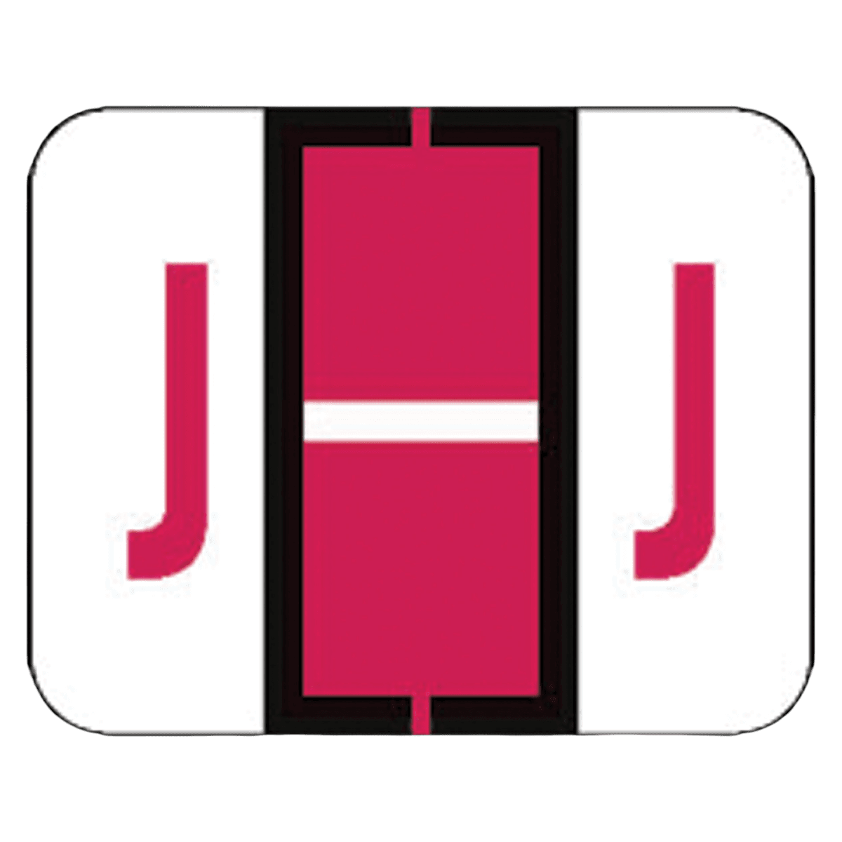Tab Compatible "J" Label End Tab, 120/Package
