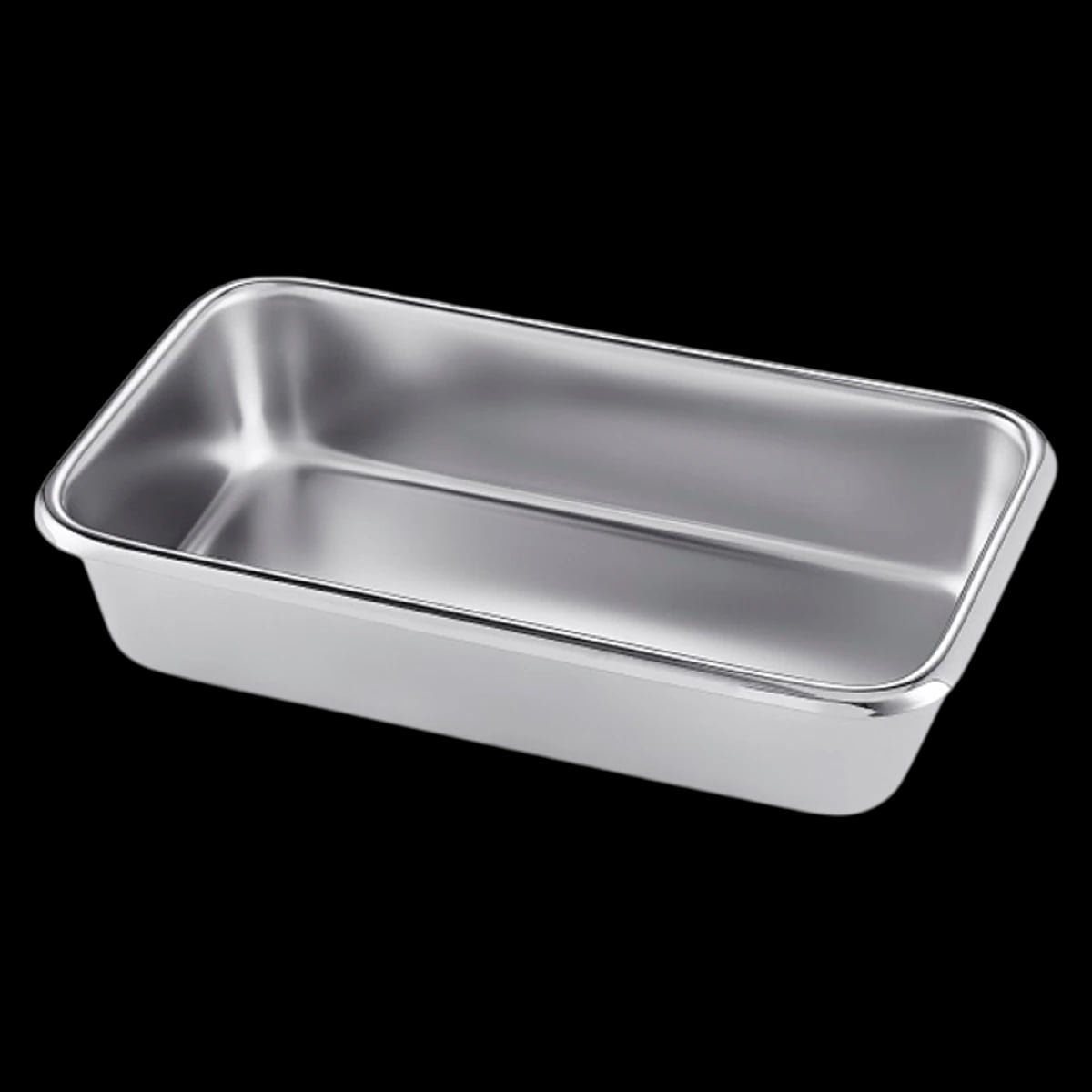 Tech-Med Stainless Steel Instrument Tray, 8-7/8" x 5" x 2", Reusable, 6/Case