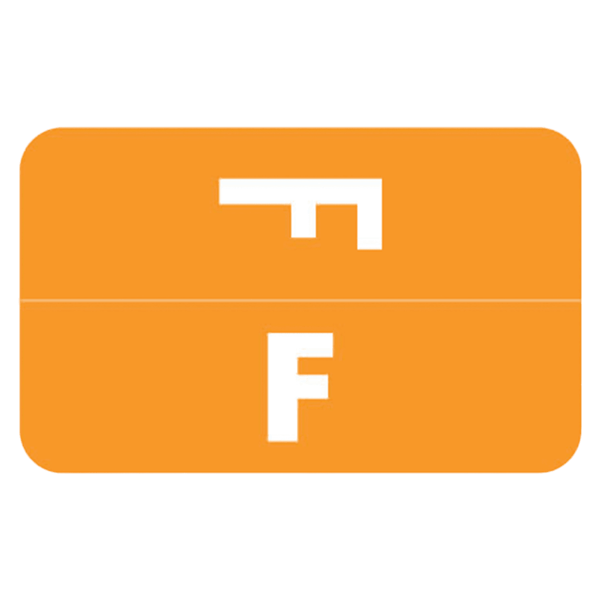 Smead ACC "F" End-Tab Label, 100/Package