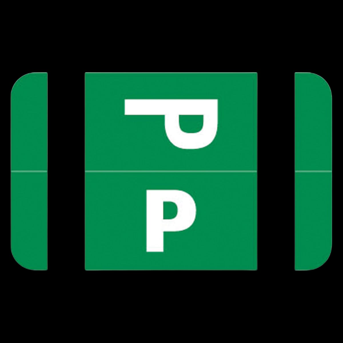 Smead ACC "P" End-Tab Label, 100/Package