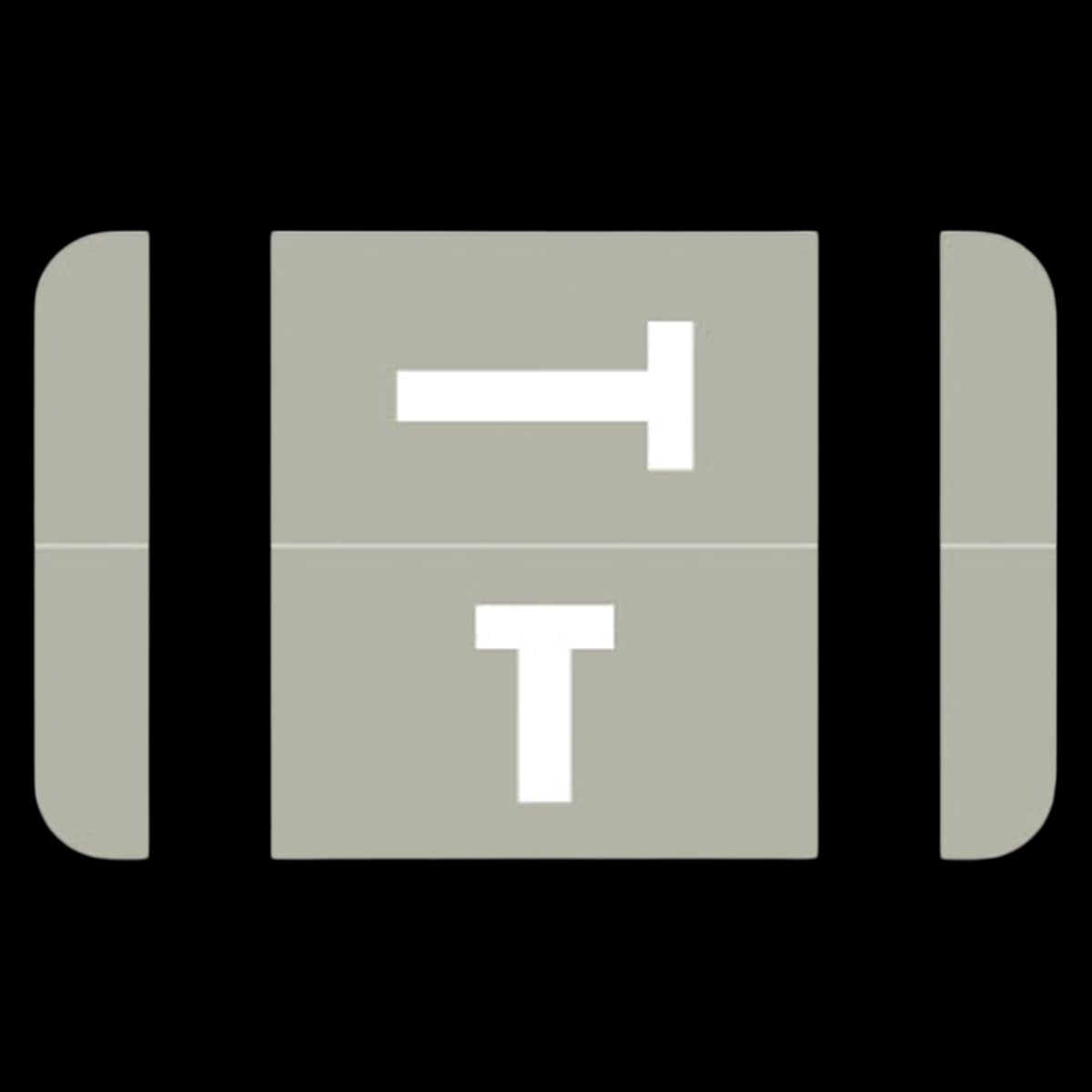 Smead ACC "T" End-Tab Label, 100/Package