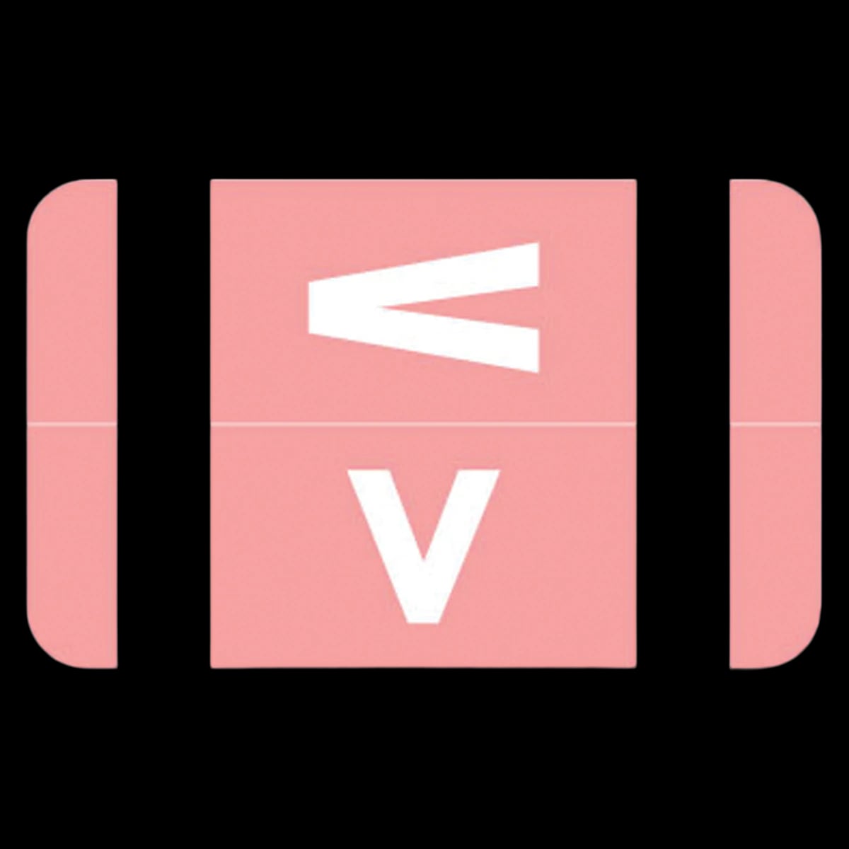 Smead ACC "V" End-Tab Label, 100/Package