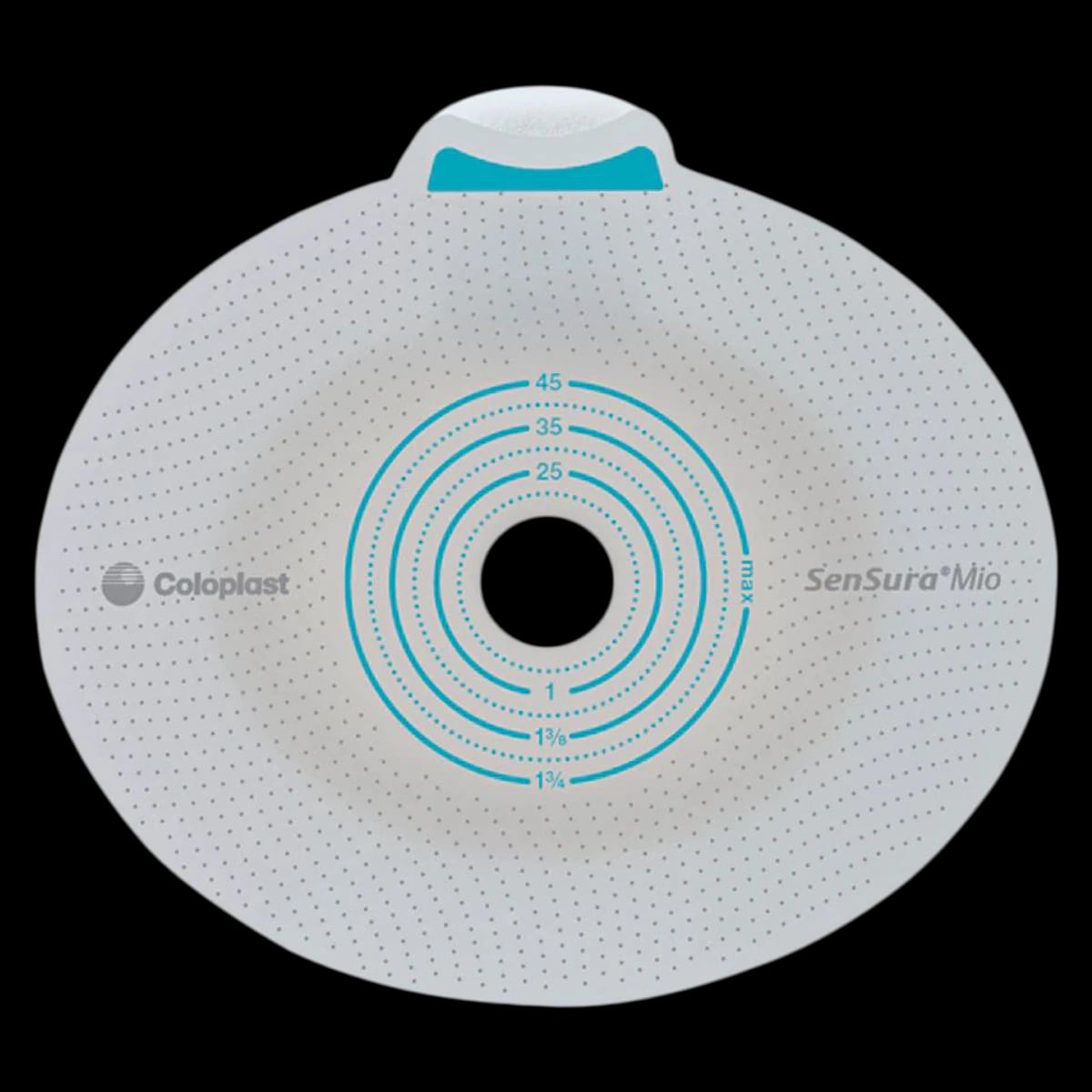 Coloplast SenSura Mio Click Ostomy Barrier, Blue, Cut-to-Fit, 3/8" to 2-1/8"