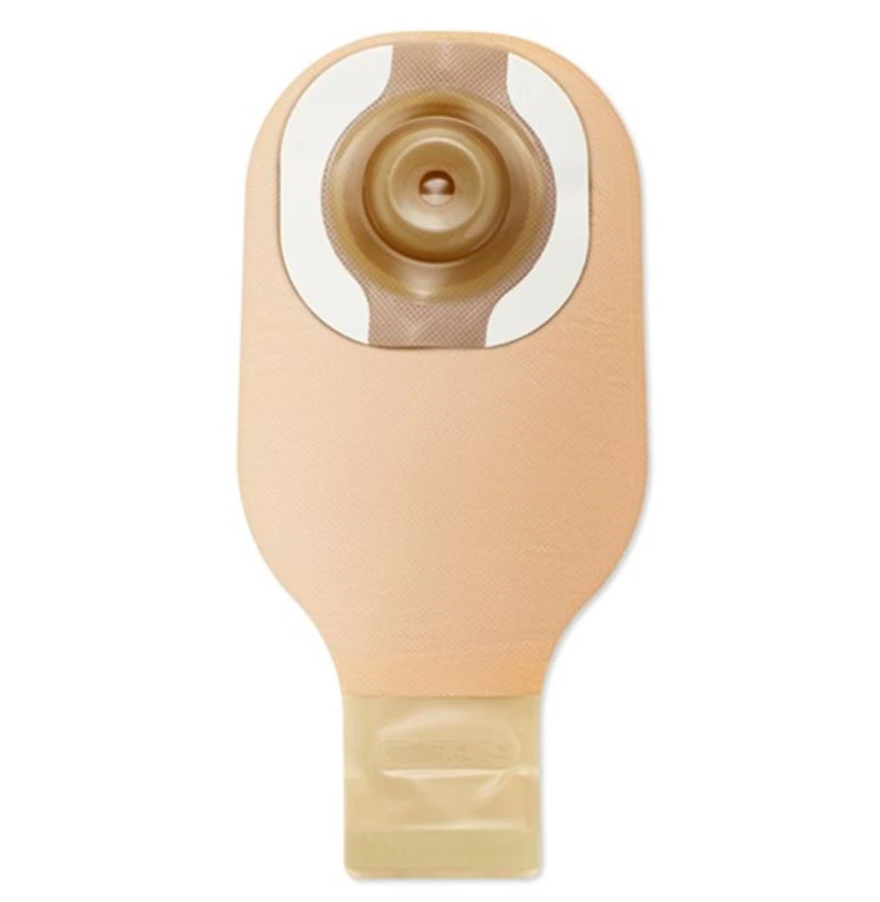 Hollister Premier One-Piece Ostomy Pouch, Pre-Sized, 12" Length, Beige, 1" Flange