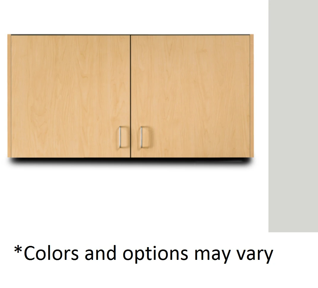 Clinton Industries Wall Cabinet, 48"W x 12"D x 24"H, 2 Door, Laminate