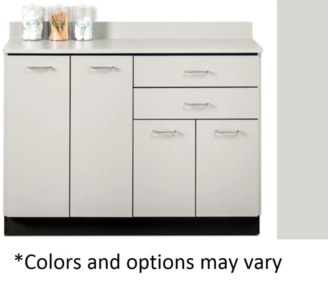 Clinton Industries Base Cabinet, 4-Door/2-Drawer with Left Sink