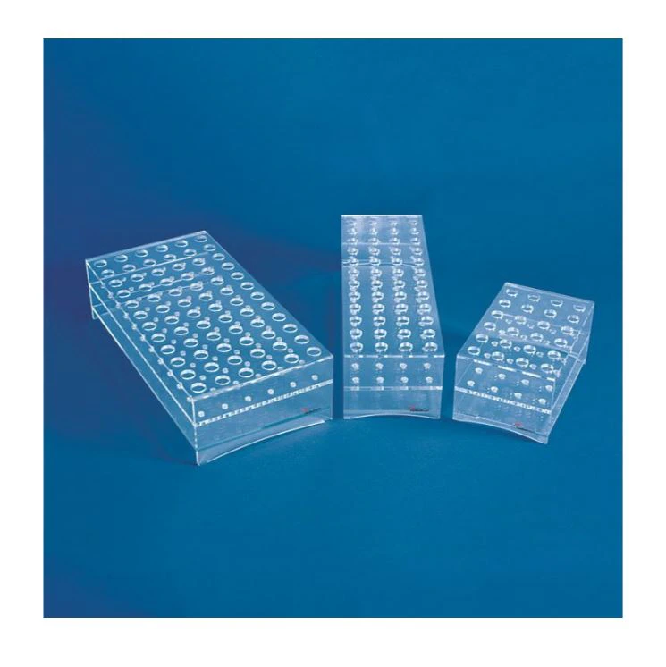 Cardinal Health Syringe Rack, Clear Acrylic, 24 Holes, 8" x 5" x 4"