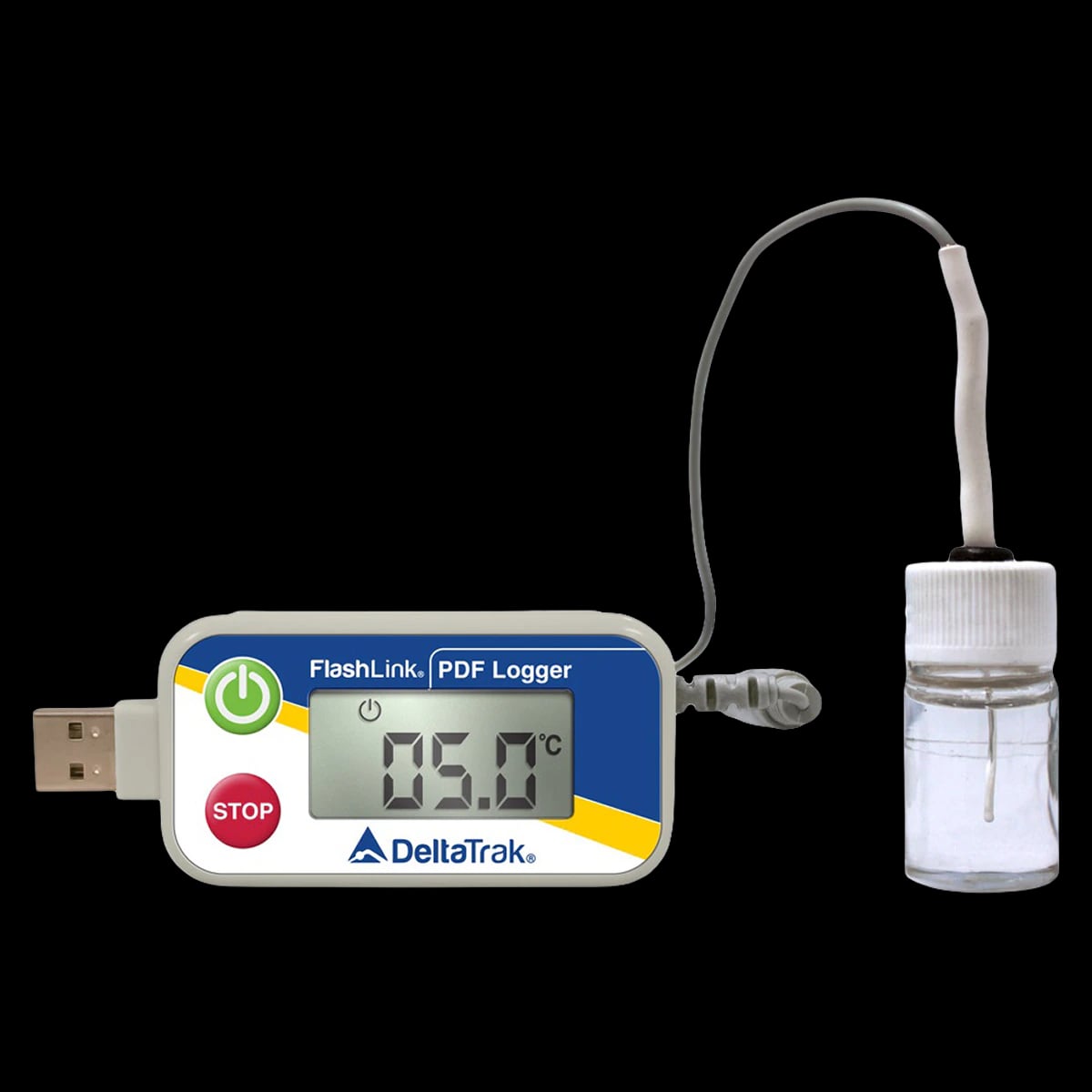 DeltaTrak FlashLink USB/PDF Vaccine Data Logger, -58°F to 77°F, Model 20220