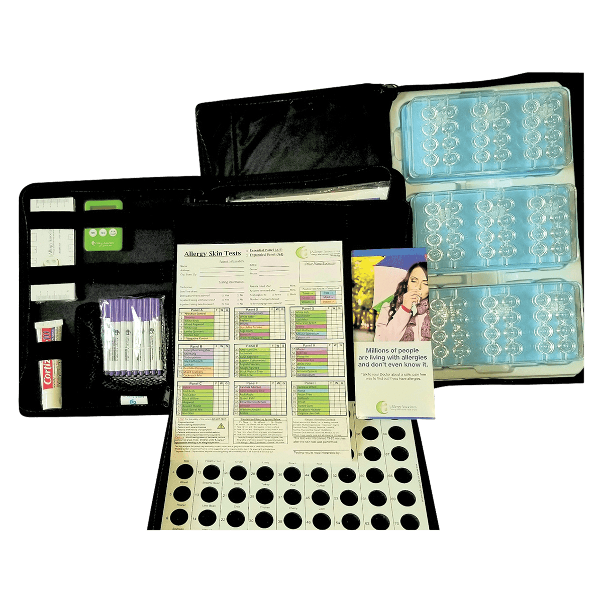 Environmental Allergy Test Kit, 400 Skin Tests/20 Patients, 72 Allergen Panel, Each