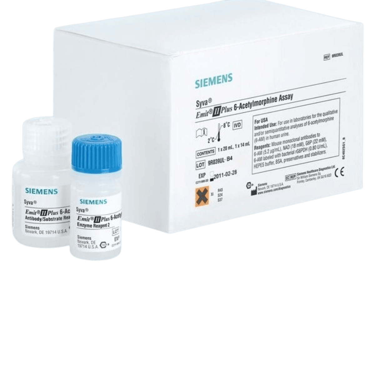 EMIT II Plus 6AM Assay, 6-Acetylmorphine, R1 28mL/R2 14mL