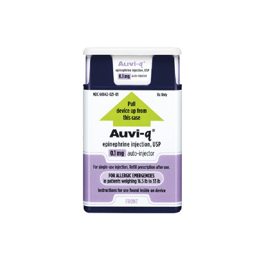 Auvi-Q (Epinephrine) Auto-Injector 0.1 mg, 2/Package (Healthfirst)