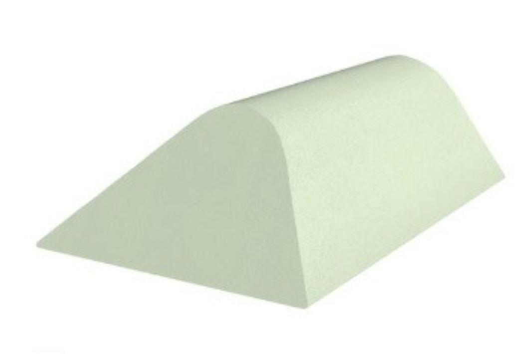 Techno-Aide Stealth-Core Angled Positioning Bolster, Green, 22.5 x 14 x 7.25 in