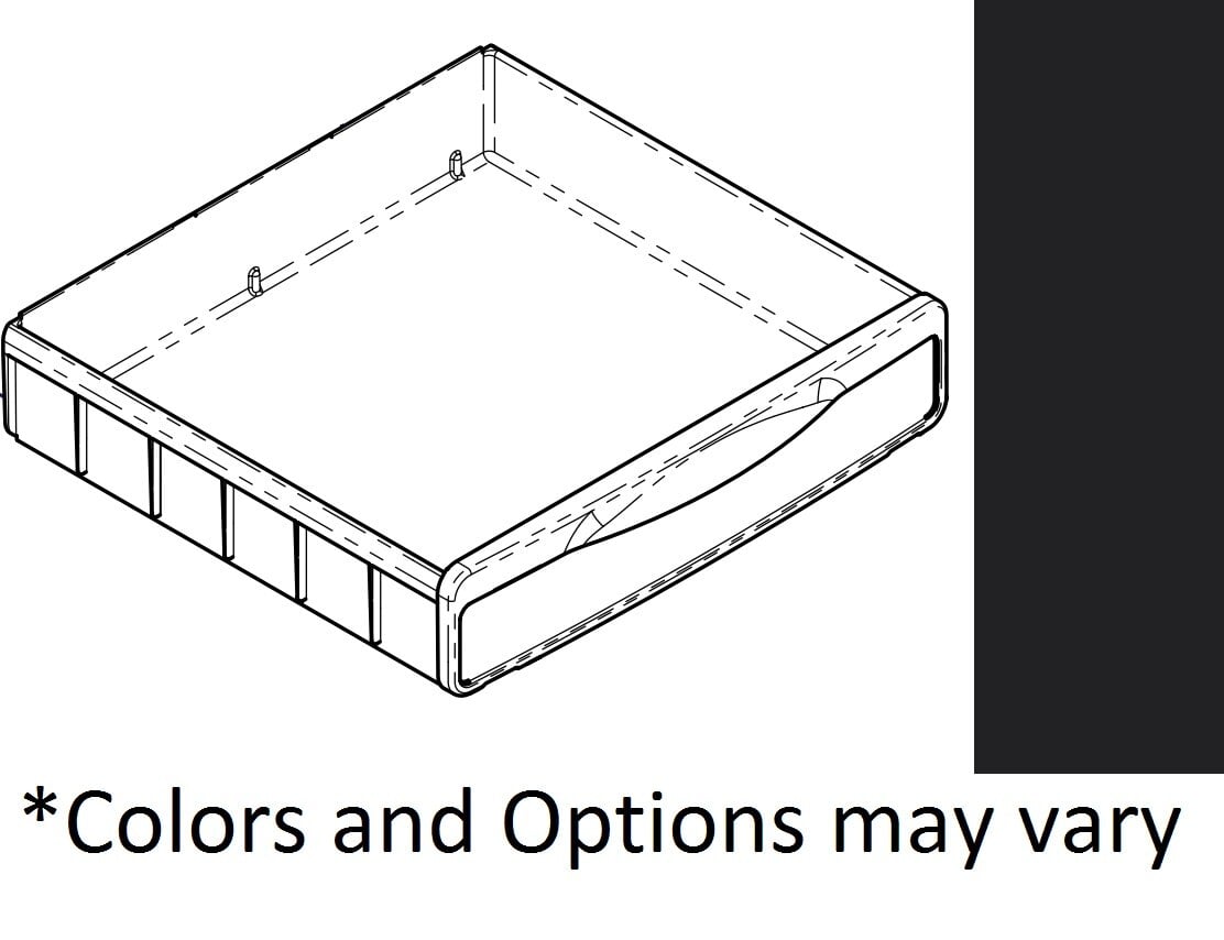 Midmark Insert Drawer for 204 Exam Table, Obsidian