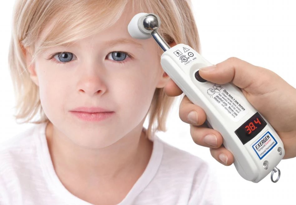 Exergen TemporalScanner Thermometer, 16-40°C, Each