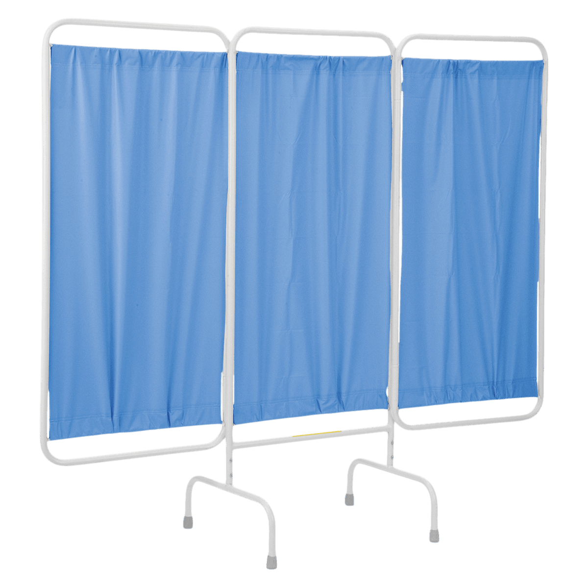 R&B Wire Products Mobile Privacy Screen, 3-Panel Curtain, Blue, Each