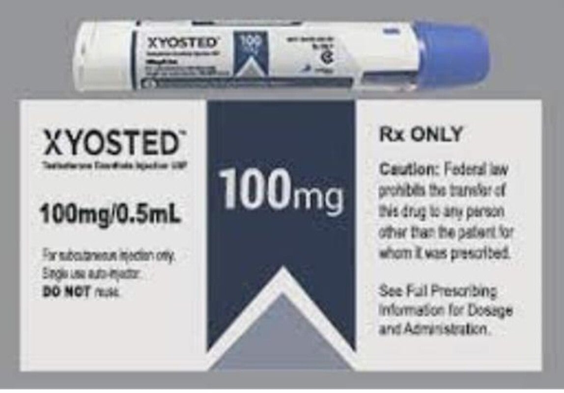 Xyosted (testosterone enanthate) 100 mg/0.5 mL Auto-Injector, 4/Package