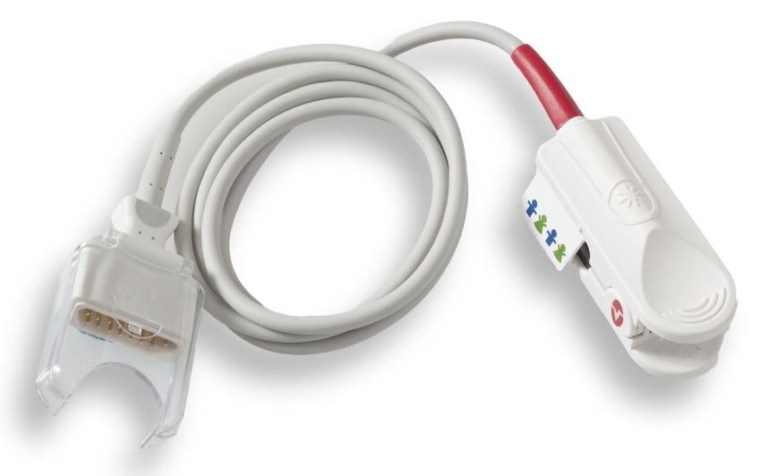 Masimo Rainbow DCIP SpO2/SpCO/SpMet Sensor, Pediatric, Reusable, 3 ft, for ZOLL Propaq X Series