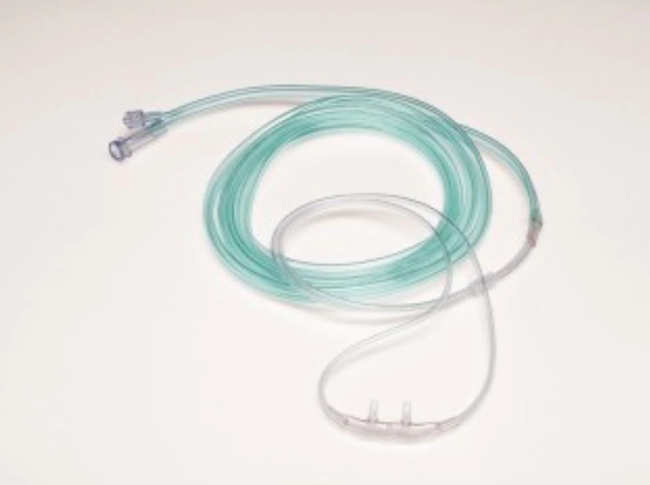 Adult O2/CO2 Divided Nasal Cannula with Male Luer, Soft, 25/Box