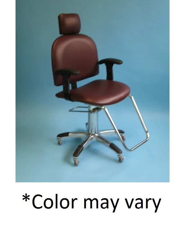 Brandt Industries Mammography Chair, Teal, with 5-2" Dual Wheel Locking Casters, without Headrest