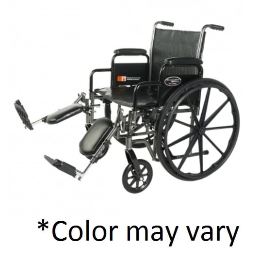 Graham-Field Traveler SE Plus Manual Wheelchair with Desk Arms and Swing-Away Legrests, 300 lb Capacity