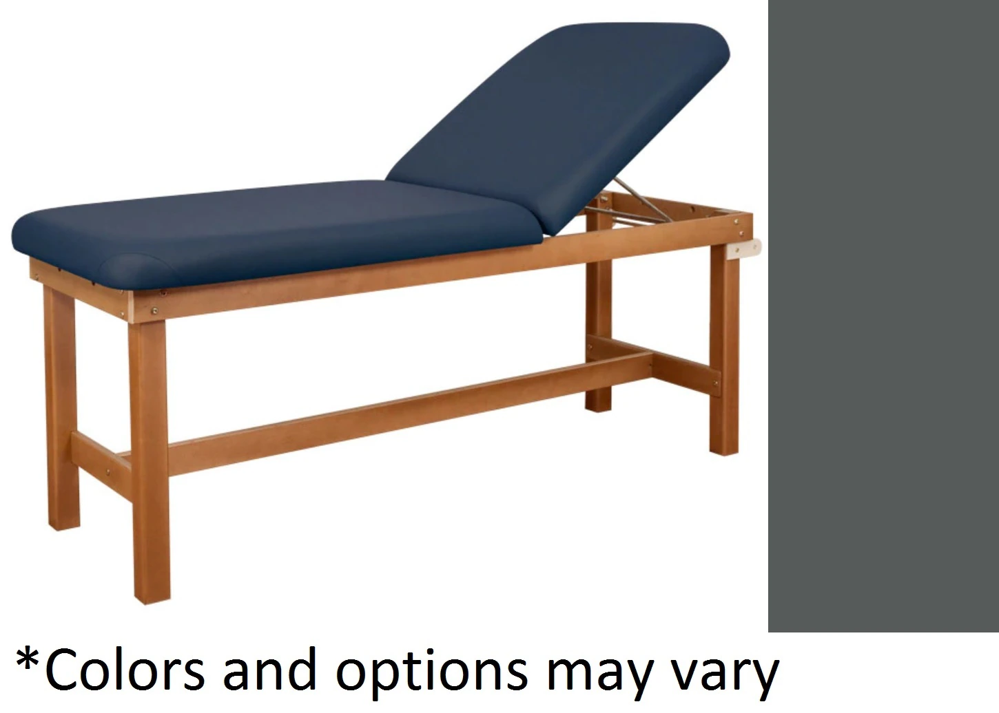 Oakworks Powerline Treatment Table, Gray Pewter Backrest, 500 lb Capacity