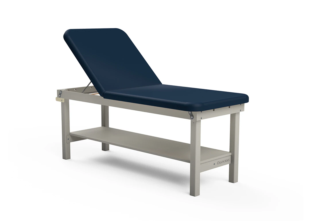 Oakworks Powerline Treatment Table Heron with Shelf, Gray, 500 lb Capacity
