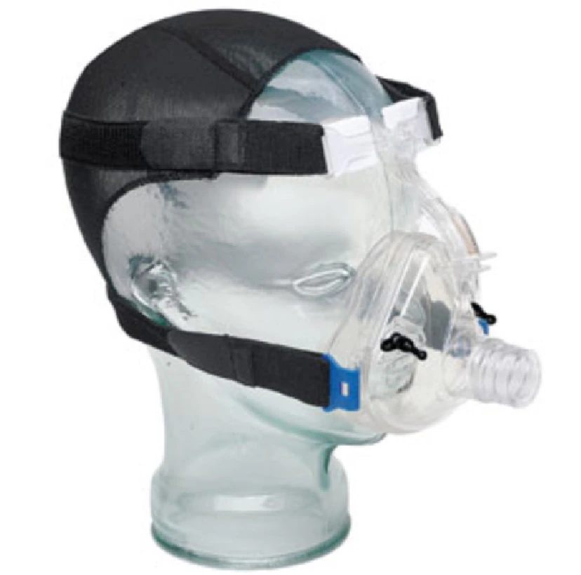 Mercury Medical Deluxe CPAP Mask, Child Small, Clear Full Face, with Head Harness, 5/Box