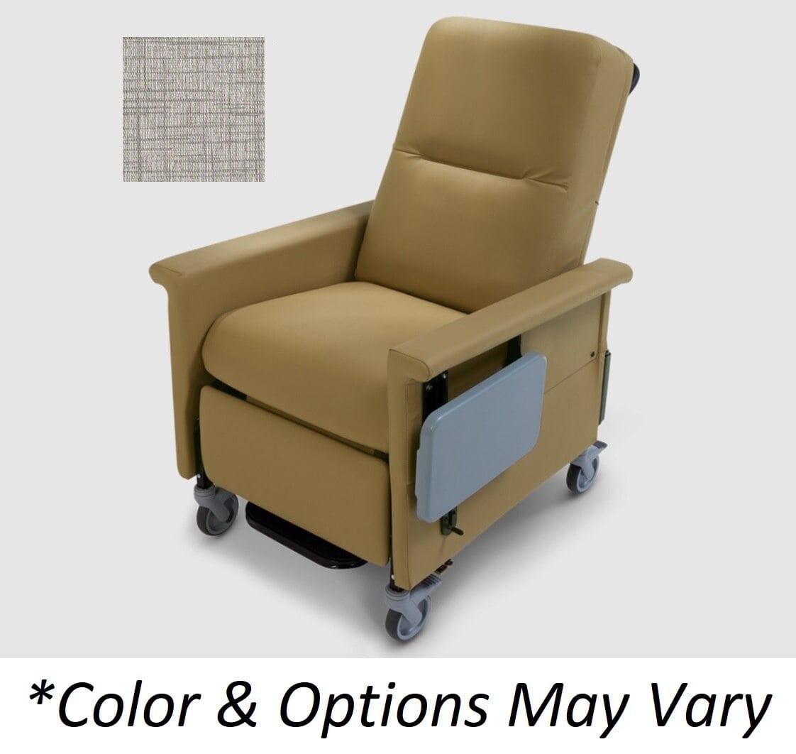 Champion 86 Series Transporter Recliner, Manual, Graystone, Powder-Coated Steel Frame, 500 lb Capacity