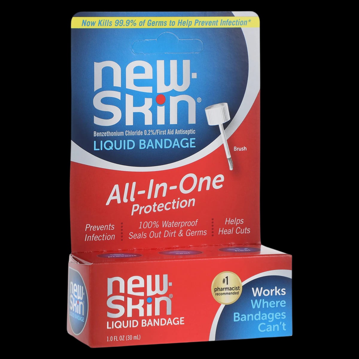 New Skin Liquid Bandage, 0.2% (30 mL Bottle)
