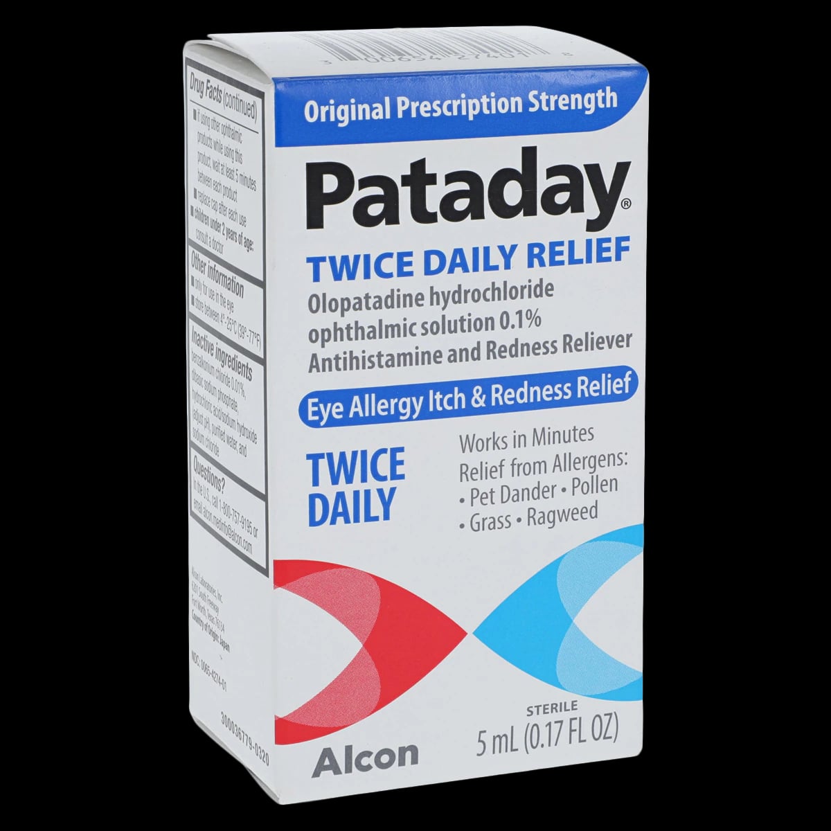 Pataday Twice Daily Relief Allergy Eye Drops, 5 mL Bottle