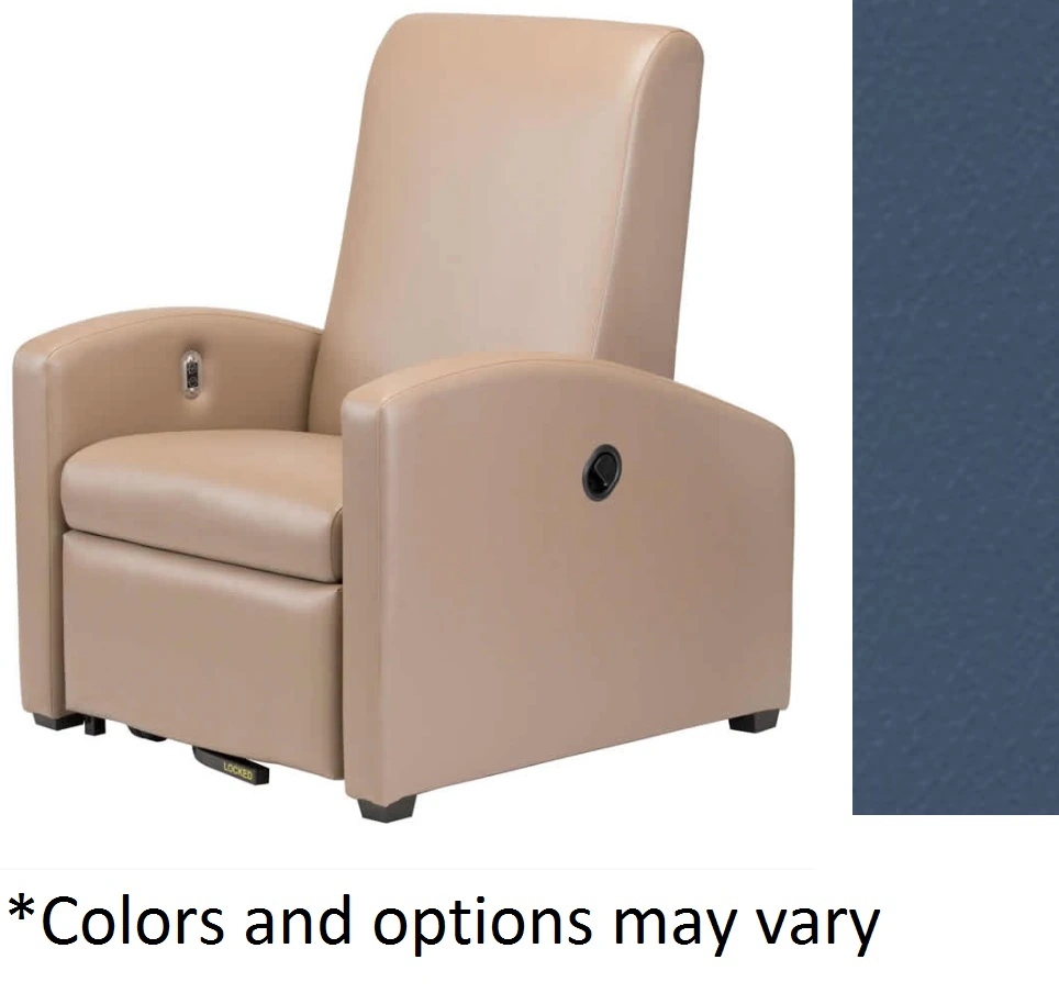 Augustine Treatment Recliner, 500 lb Capacity, Blueridge, Each