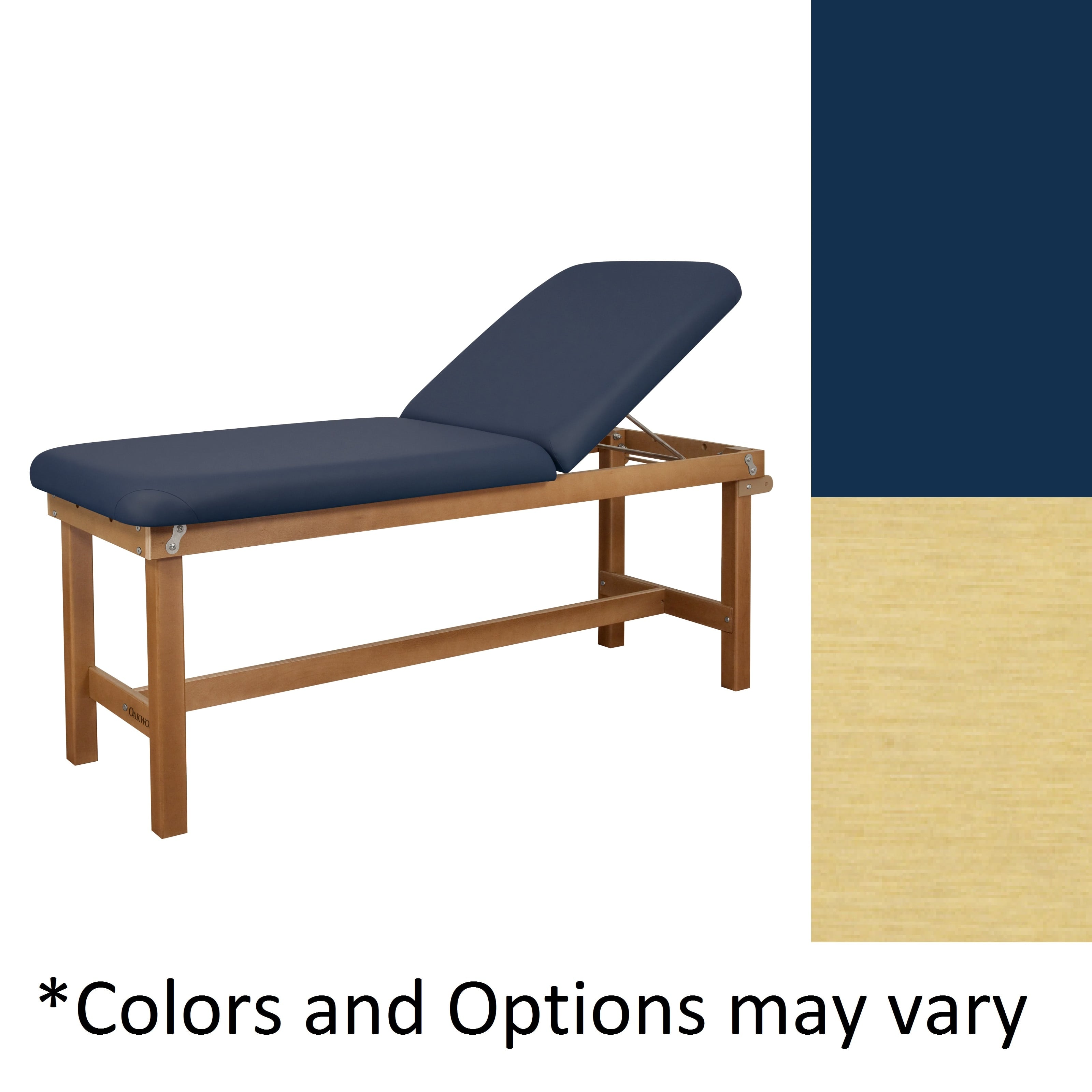 Oakworks Powerline Treatment Table, Sapphire, Backrest Shelf, 500 lb Capacity