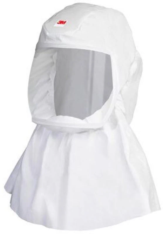 3M Versaflo Headcover with Integrated Head Suspension, Small/Medium, White, 5/Case, S-433S-5
