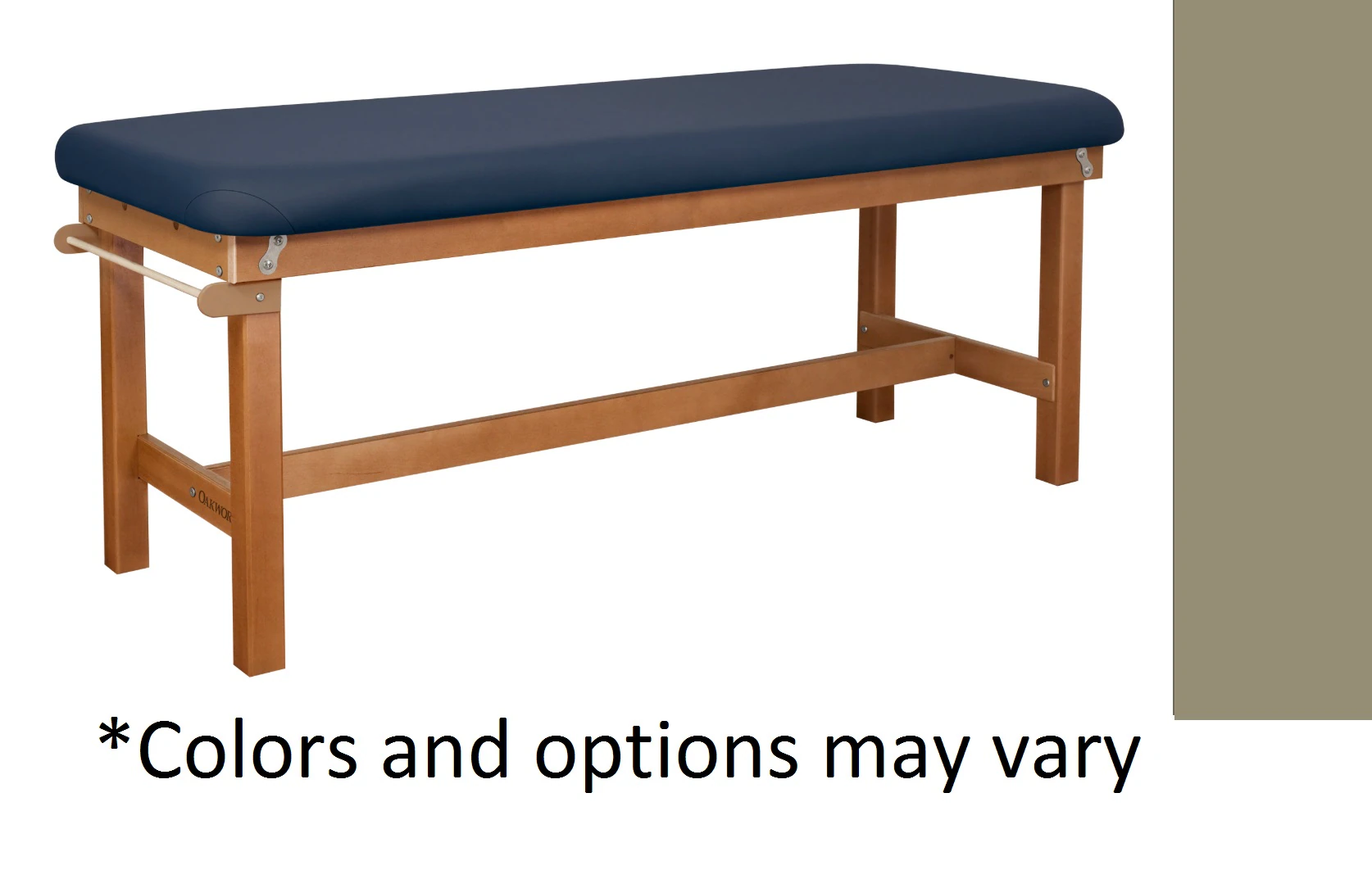 Oakworks Powerline Treatment Table, Clay, Gray/Clay Shelf, 30" Width, 500 lb Capacity