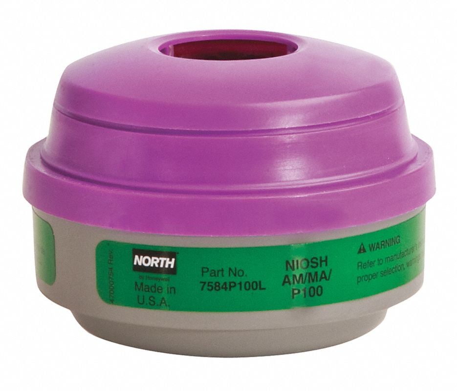 Honeywell Cartridge Respirator AM/MA/P100, For 5400/5500/7600/7700 Series, 12/Case