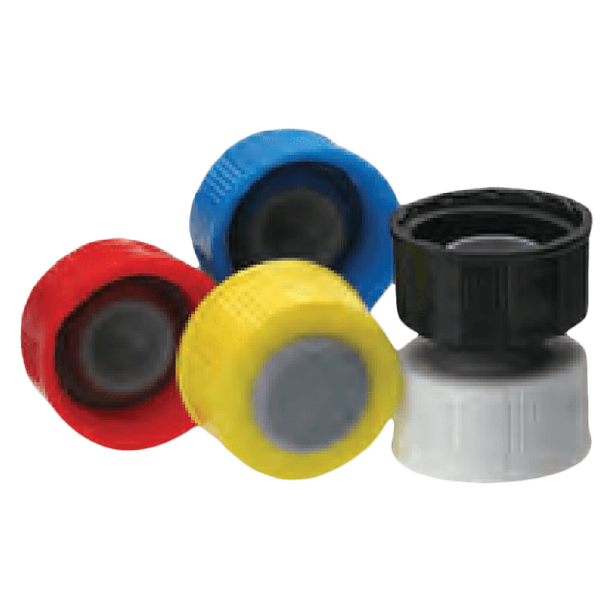 I-Loc Vial/Bottle Screw Cap, Polypropylene, Yellow, 20-400, 100/Case