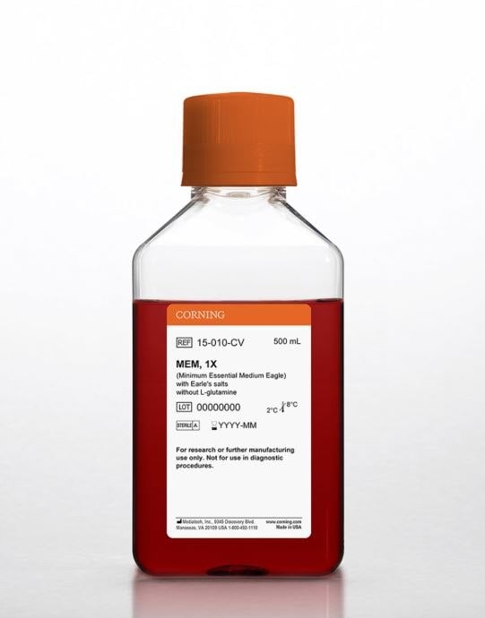 Mediatech Medium 199 with Earle's Salts, 500 mL Bottle, 6/Case