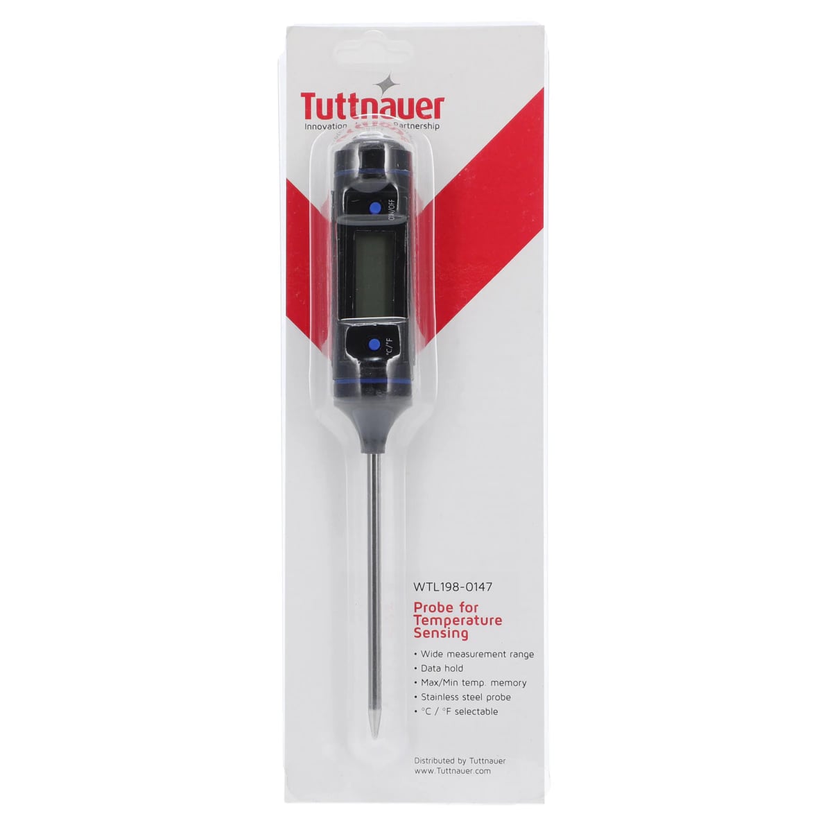 Tuttnauer Biological Incubator Thermometer, WTL198-0147