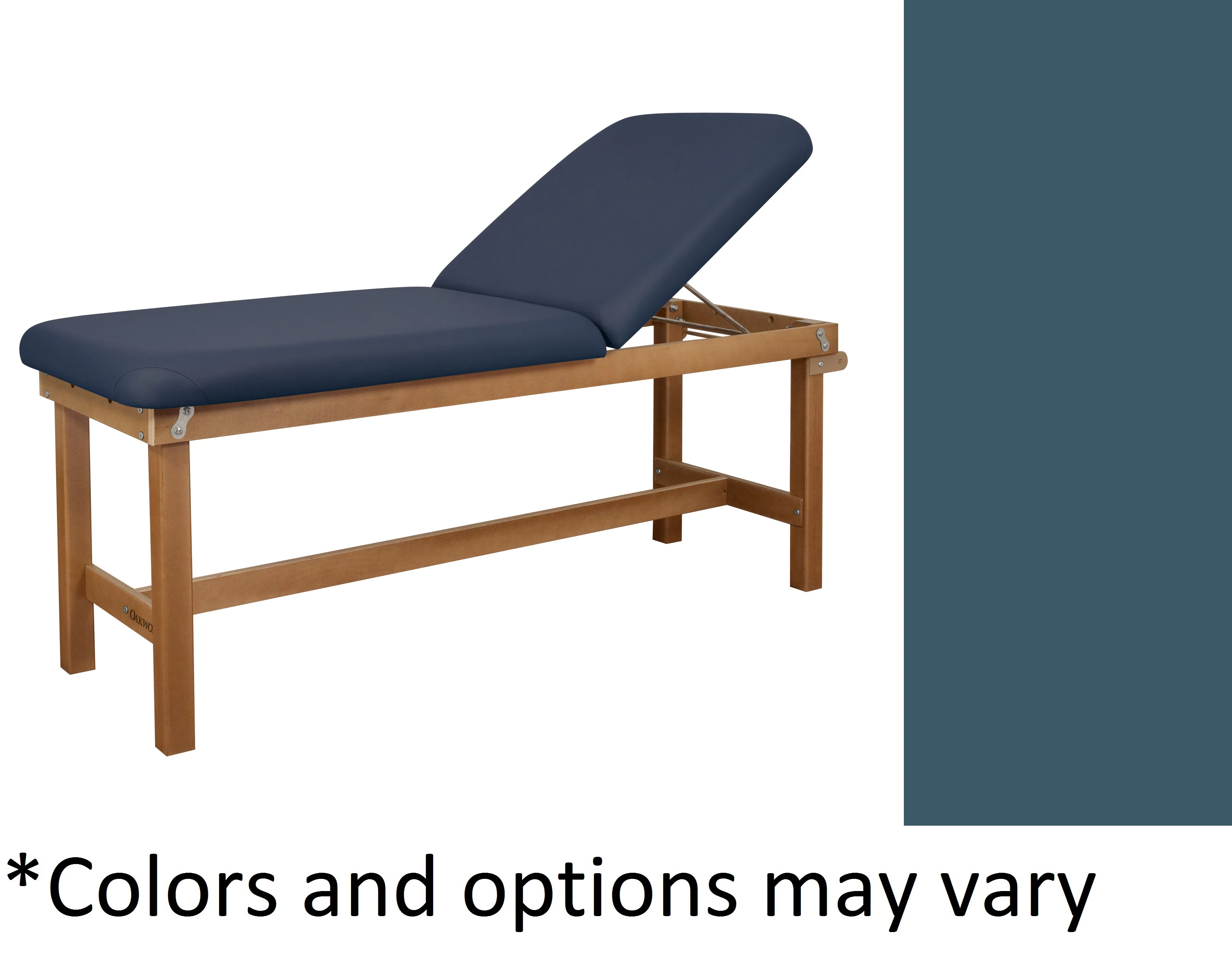 Oakworks Powerline Treatment Table Heron, Natural Finish, Backrest, 500 lb Capacity