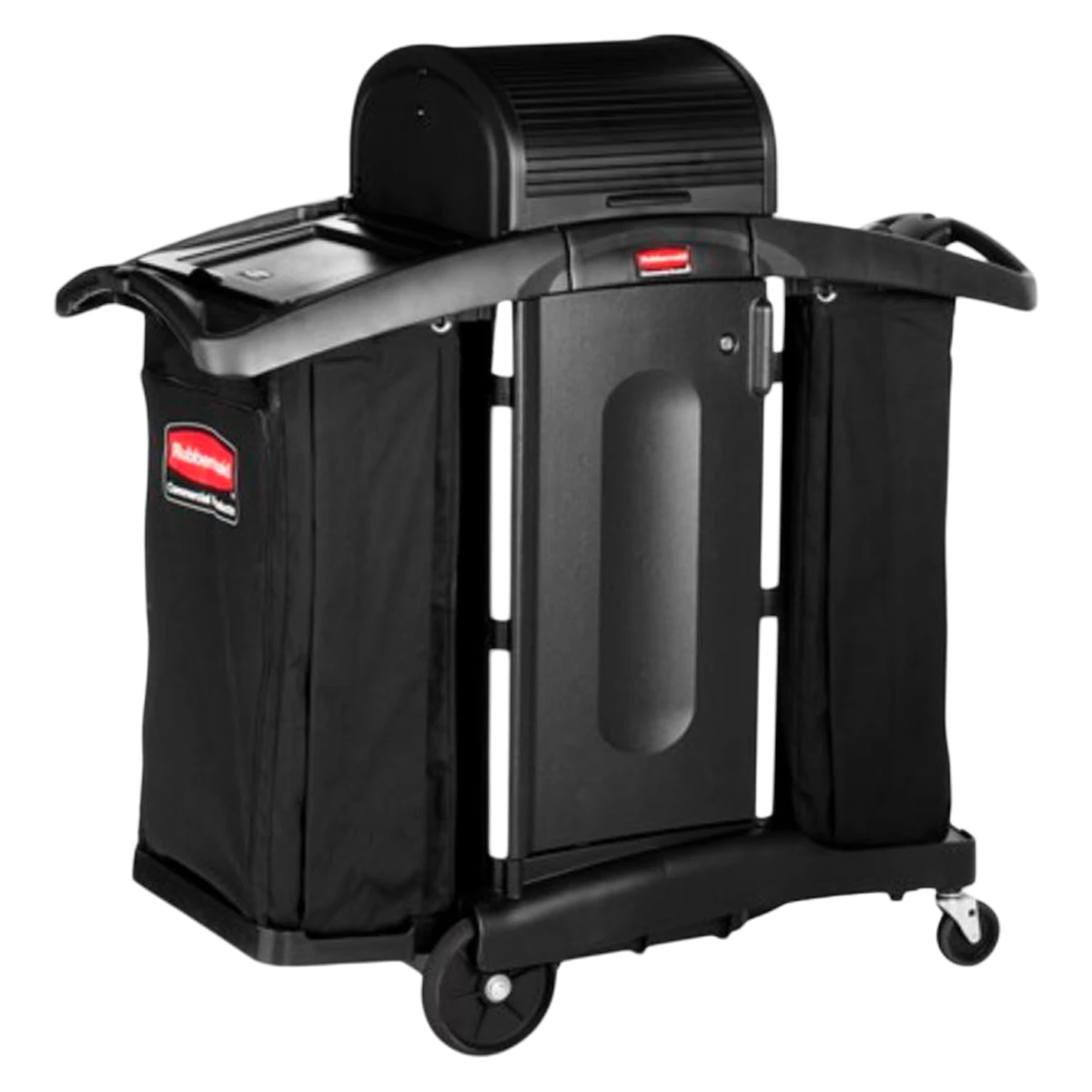 Rubbermaid Commercial High-Security Housekeeping Cart, 51.75" x 22" x 53.5", 4" Caster