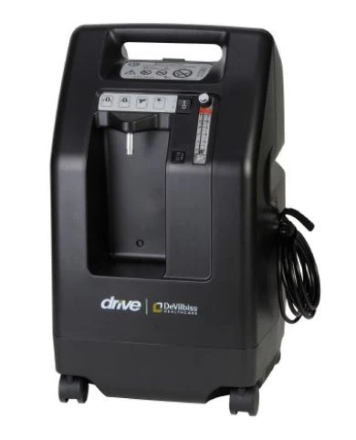 DeVilbiss Compact Oxygen Concentrator, 5 LPM, 1-5 L/min, 12x13.5x24.5"
