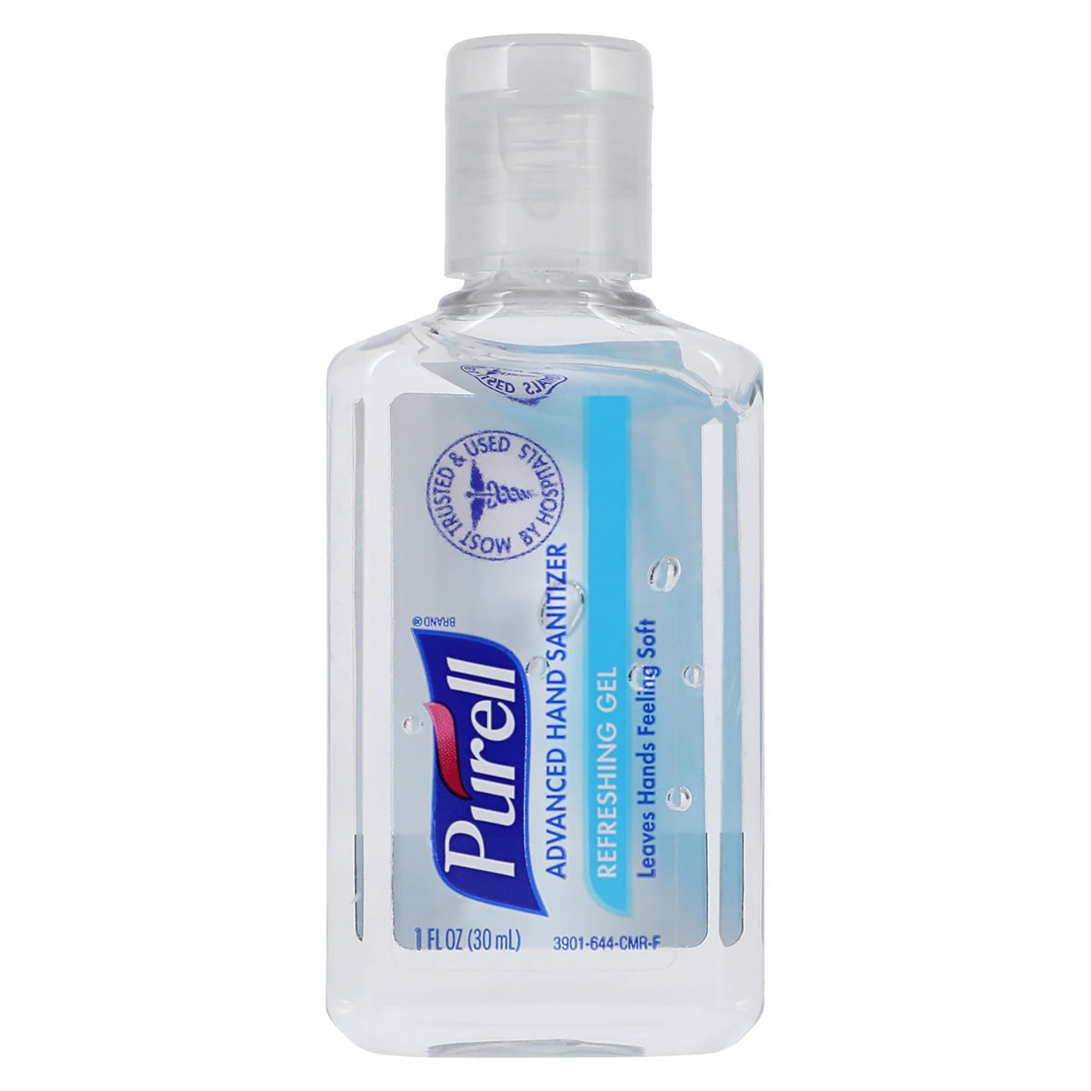 Purell Original Hand Sanitizer, Advanced Refreshing Gel, 70% Ethyl Alcohol, 1 oz, Flip Top Cap