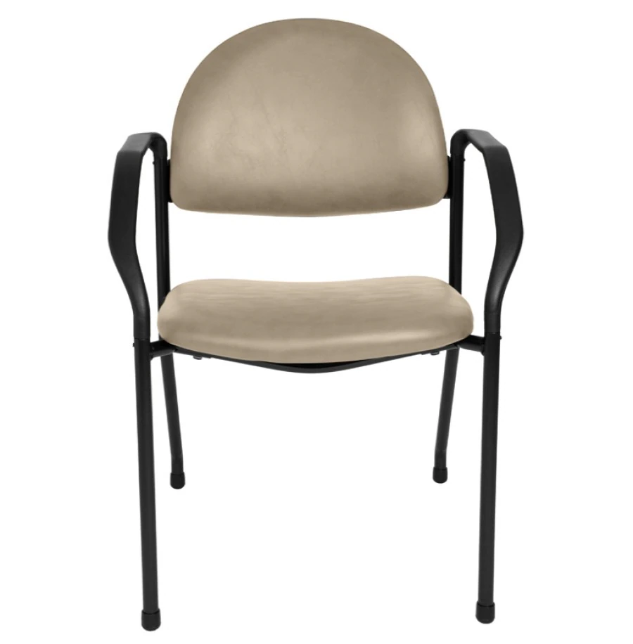 Brewer Side Chair with Arms, Clamshell Steel