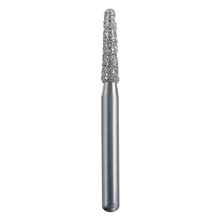 Spring Health Products #772.7 Super Coarse Round End Taper Diamond Bur, FG, 855-016, 25/Pack