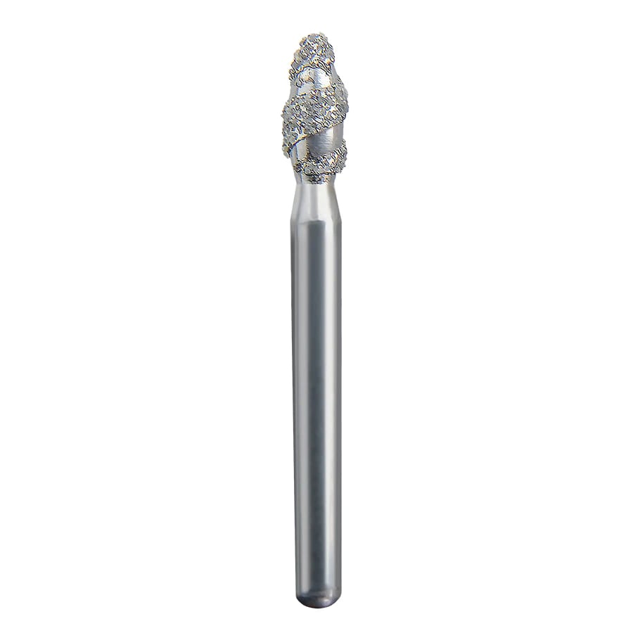 Spring Diamond FG Turbo Super Coarse Occlusal Reduction Bur, Egg/Football, 368T-023SC, 10/Pack