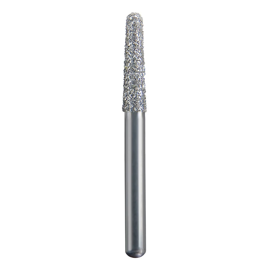 Spring Health Products #773.7 Coarse Round End Taper Diamond Bur, FG (Friction Grip), 855-018, Single-Use, 25/Pack