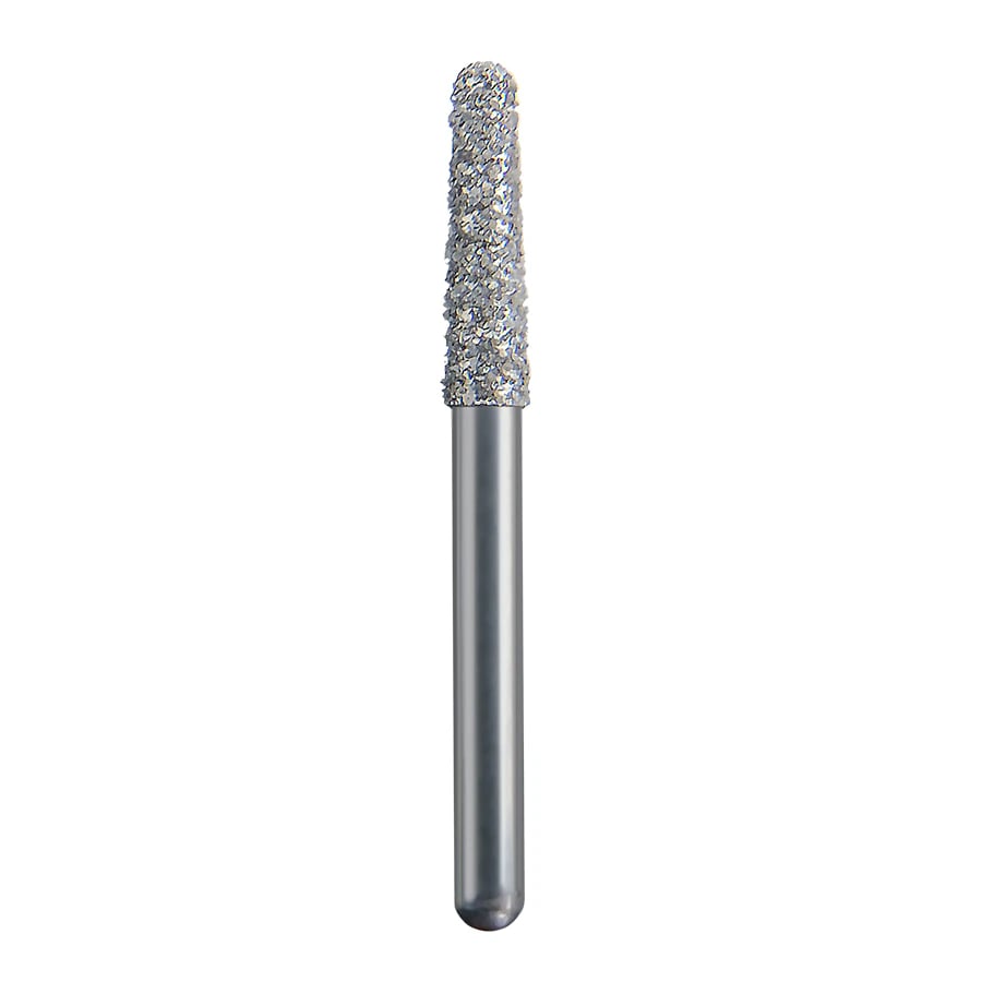 Spring Health Products Super Coarse Round End Taper Diamond Bur, FG 855-018, Single-Use, 25/Pack, #773.7SC25