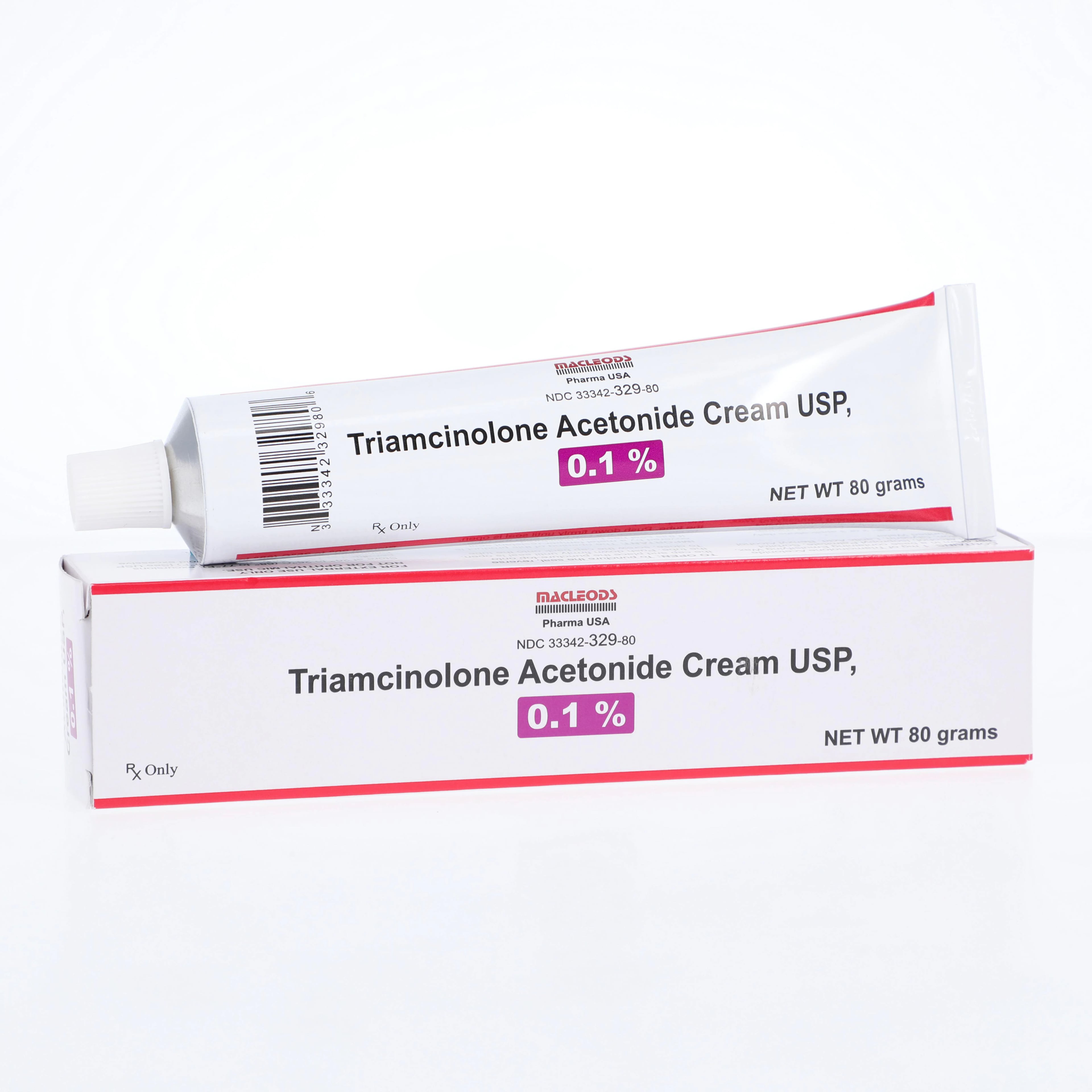 Triamcinolone Acetonide Cream 0.1%, 80g Tube