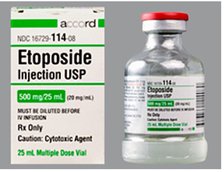 Etoposide Injection 20 mg/mL, 25 mL Multi-Dose Vial, Accord Healthcare